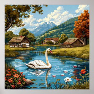 Poster Cisne no lago