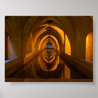 Poster Cisterna of Royal Alcazar de Seville