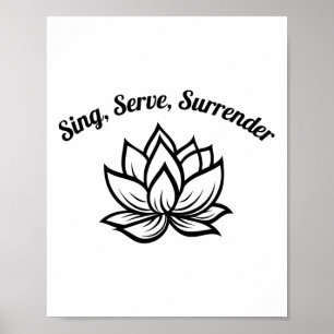 Poster Citação Bhakti Yoga Lotus _2