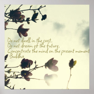 Pôster Citação buda na pasta