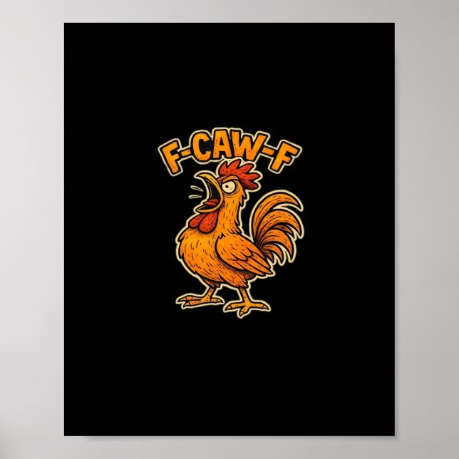 Poster Citação Clássica F Awk F (Frente)