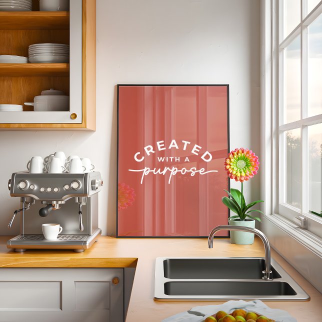 Poster Citação Cristã Rústica Elegante (Criador carregado)