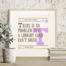 Poster Citação da Biblioteca Clássica por Eleanor Brown