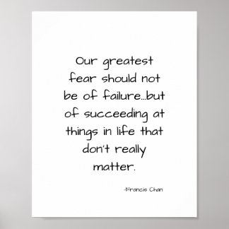 Poster Citação da vida motivacional inspiradora