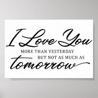 Poster Citação de Amor de Casamento