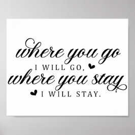 Poster Citação de Amor de Casamento