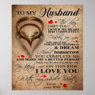 Poster Citação De Amor Para Marido Melhor Presente Para