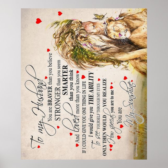 Poster Citação De Amor Para Marido | Presente de citação  (Frente)