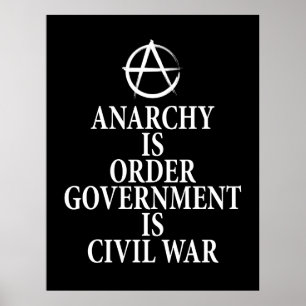 Poster Citação de anarquia