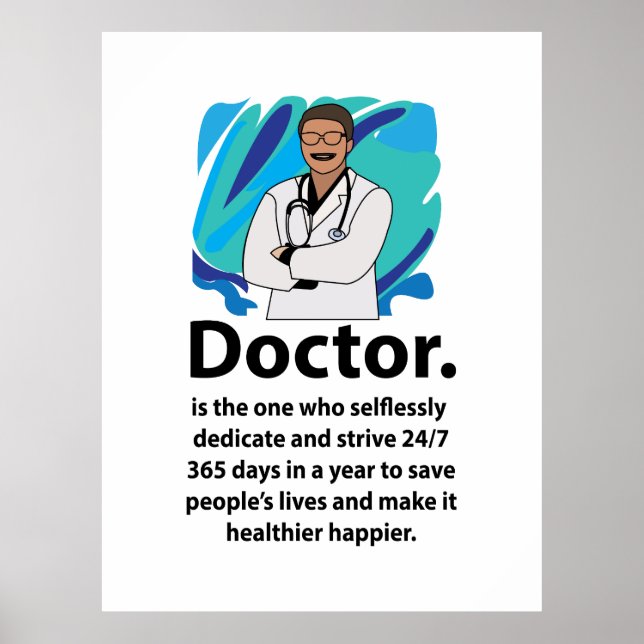 Poster Citação de Apreciação de Médico (Frente)