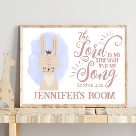 Poster Citação de Bíblia de Coelho Coelho Cristão Cujo Co