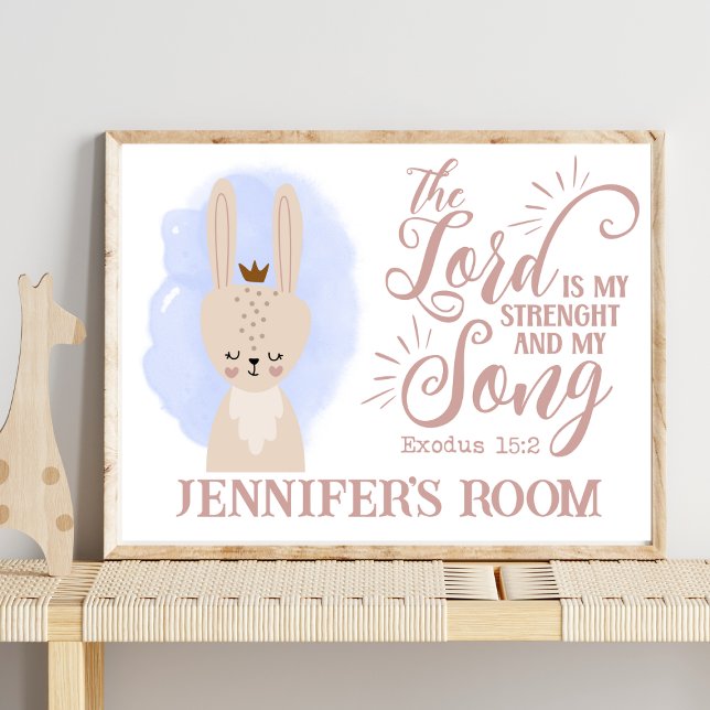 Poster Citação de Bíblia de Coelho Coelho Cristão Cujo Co (Criador carregado)