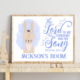 Poster Citação de Bíblia de Coelho Coelho Cristão Cujo Co