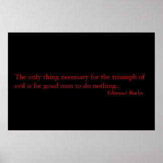 Poster Citação de Burke