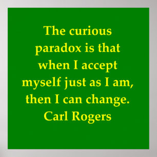 Pôster citação de carl rogers