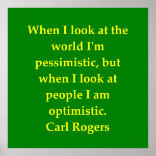 Pôster citação de carl rogers