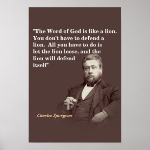 Poster Citação de Charles Spurgeon sobre a Palavra de Deu