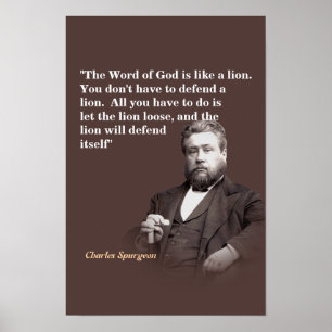 Poster Citação de Charles Spurgeon sobre a Palavra de Deu