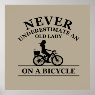 Poster citação de ciclismo engraçada