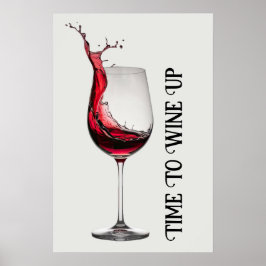 Poster Citação de Copo de Vinho