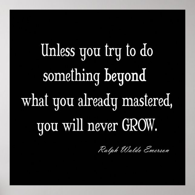 Poster Citação de Domínio do Crescimento Inspiracional Vi (Frente)