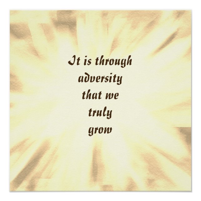 Pôster Citação de encorajamento (Frente)