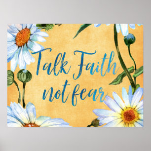 Poster Citação de fé inspiradora