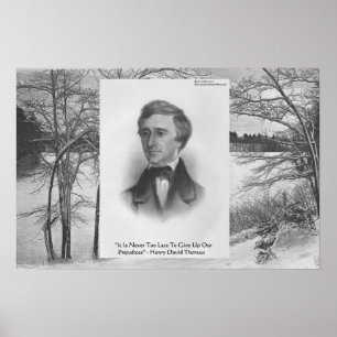 Poster Citação de Henry David Thoreau