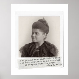 Poster Citação de Ida B. Wells - Mulheres Negras Excelent