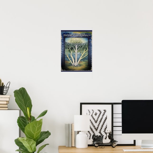 Poster Citação de Incentivo (Escritório em casa)