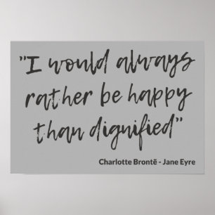 Poster Citação de Jane Eyre I