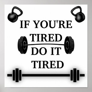 Poster Citação de Malhação de Workout Motivacional