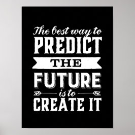 Poster Citação De Motivação Inspiracional Cria O Futuro
