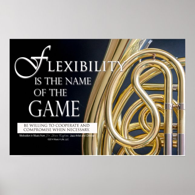 Poster Citação de Música - Citações de Liderança Motivati (Frente)