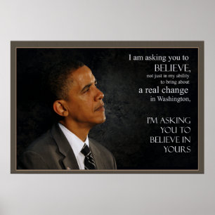 Poster Citação de Obama