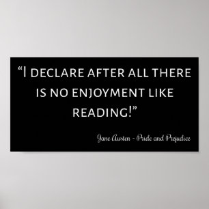 Poster Citação de Orgulho e Preconceito III