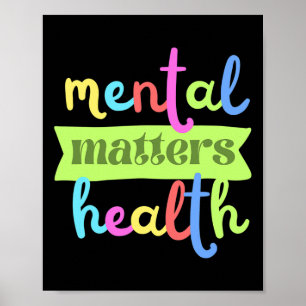 Poster Citação de Problemas de Saúde Mental Vintage para