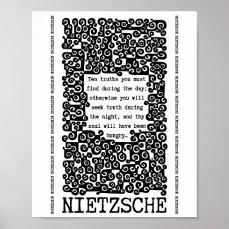 Poster Citação de TEN TRUTHS de Nietzsche