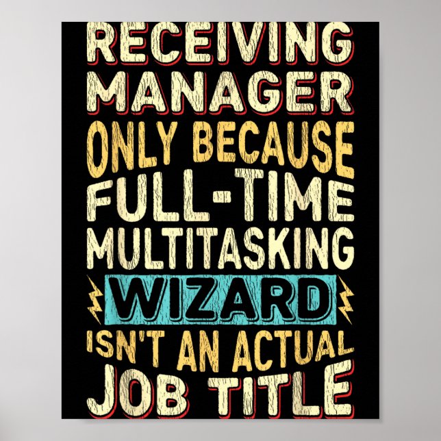 Poster Citação de Título de Trabalho de Mago - Recebedor  (Frente)