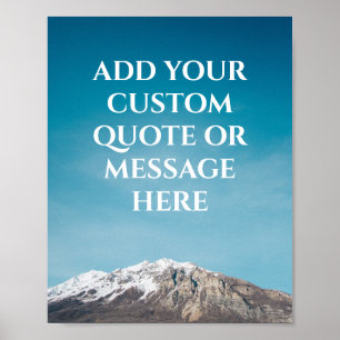 Poster Citação de Viagem Motivacional Personalizada