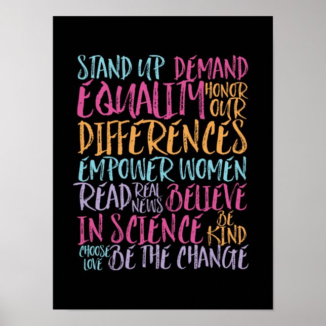 Poster Citação De Vida De Alteração Inspirativa E Motivat (Frente)