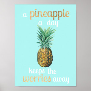 Poster Citação de Vida do Pineapple