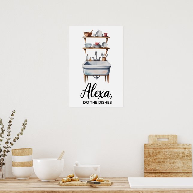 Poster Citação Divertida Cozinha (Cozinha)