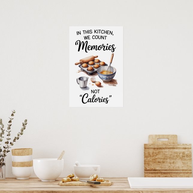 Poster Citação Divertida Cozinha (Cozinha)