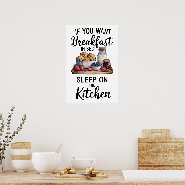 Poster Citação Divertida Cozinha (Cozinha)