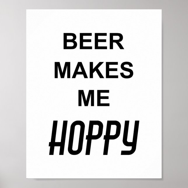 Poster Citação Divertida de Festa de Bebida CERVEJA ME DE (Frente)