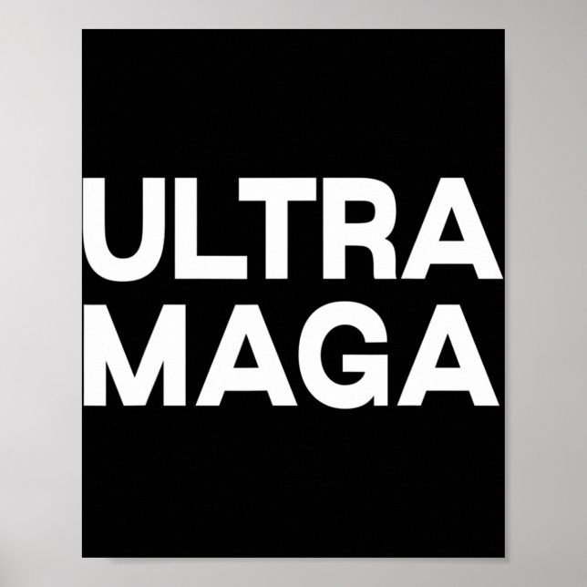Poster Citação Divertida Ultra Maga  (Frente)