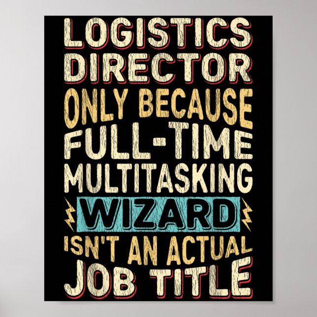 Poster Citação do Assistente de Multitarefa do Diretor Lo (Frente)