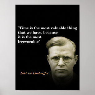 Poster Citação do Bonhoeffer Dietrich no Tempo