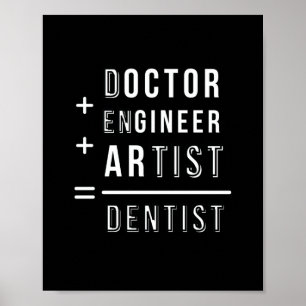 Poster citação do dentista engenheiro